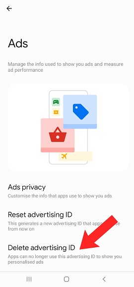 delete advertising id