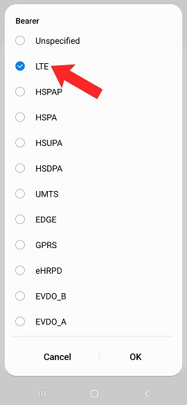 LTE mobile network